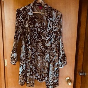 Sunny Leigh animal print cover up